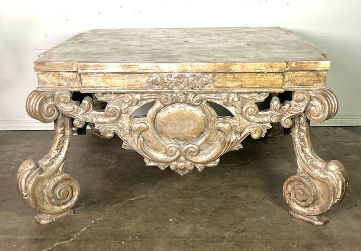 Custom Monumental Baroque Style Coffee Table by MLA