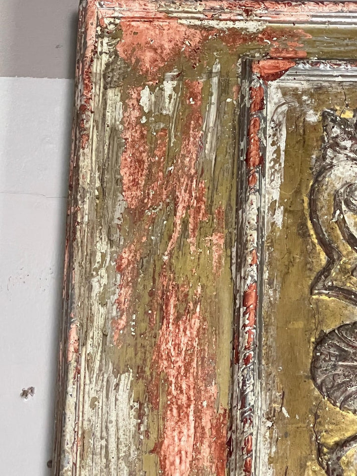 Pair of 19th C. Italian Painted & Gilt Mirrors