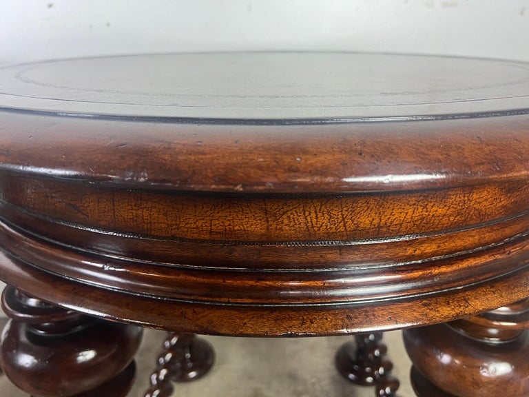 Pair of Leather Top Side Tables by John Richards