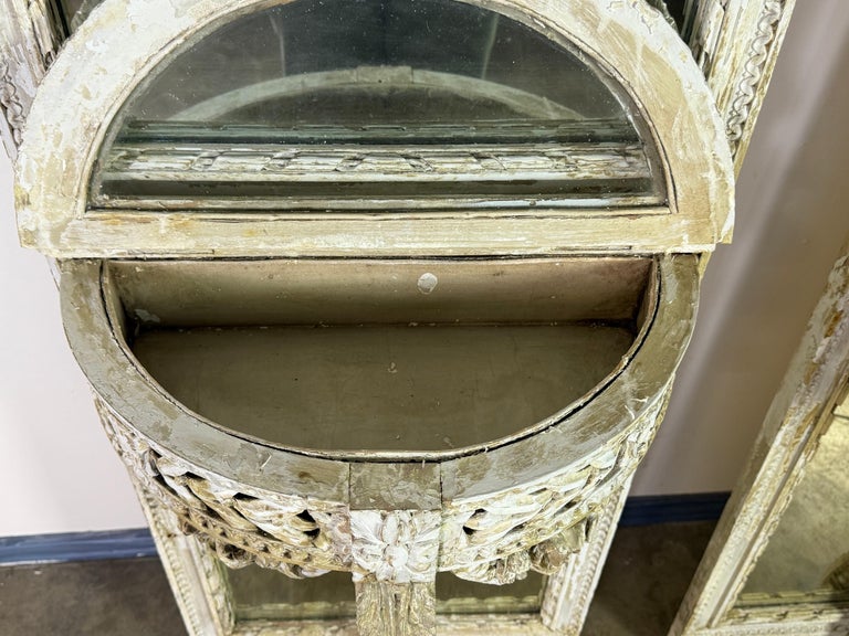 Pair of 19th C. French Louis XVI style Console Mirrors