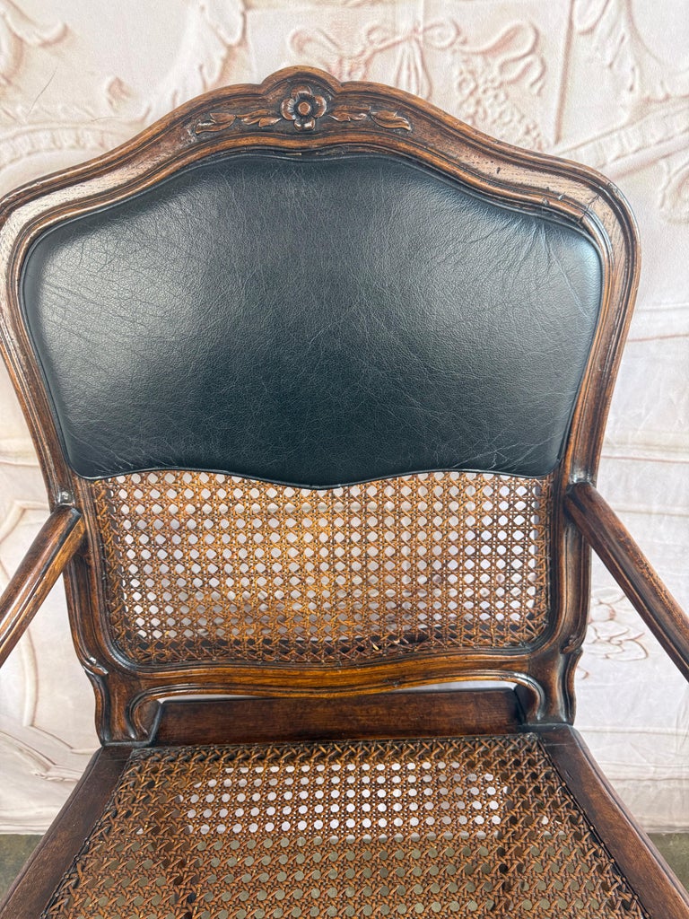 Eight French Provincial-style dining chairs