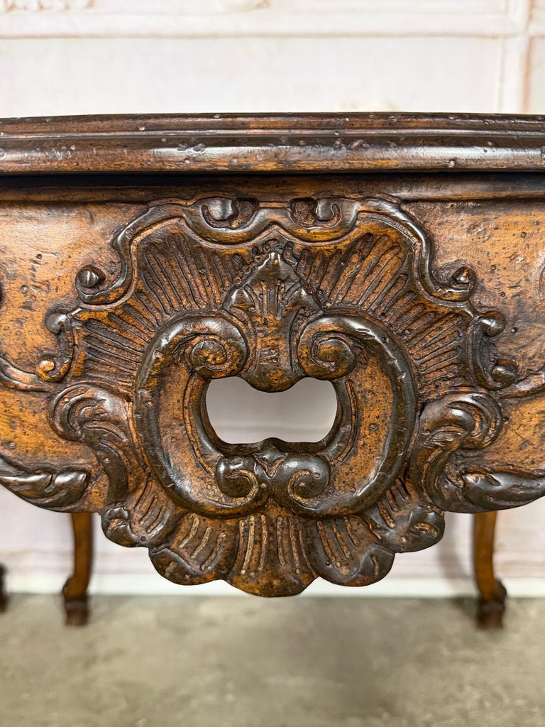 Pair of Louis XV Side Tables, Burl Walnut, Hand-Carved, Circa 1920s