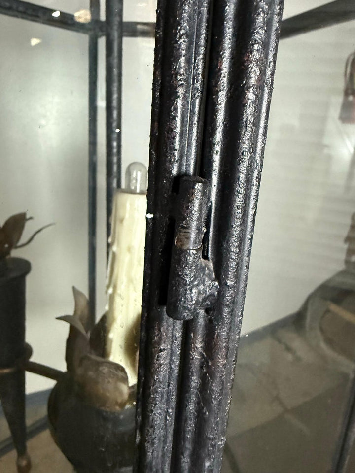 Antique Spanish Revival Hexagonal Crown Lantern-Pair Available