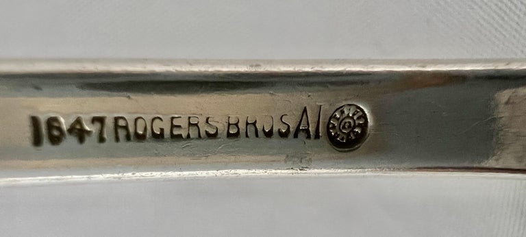 1847 Rogers Bros. Silver Serving Spoon