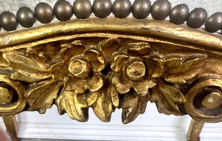 French Louis XV Style Gilt Wood Bench