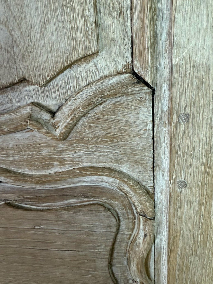 French Provincial Star-Inlaid Armoire, 18th-century