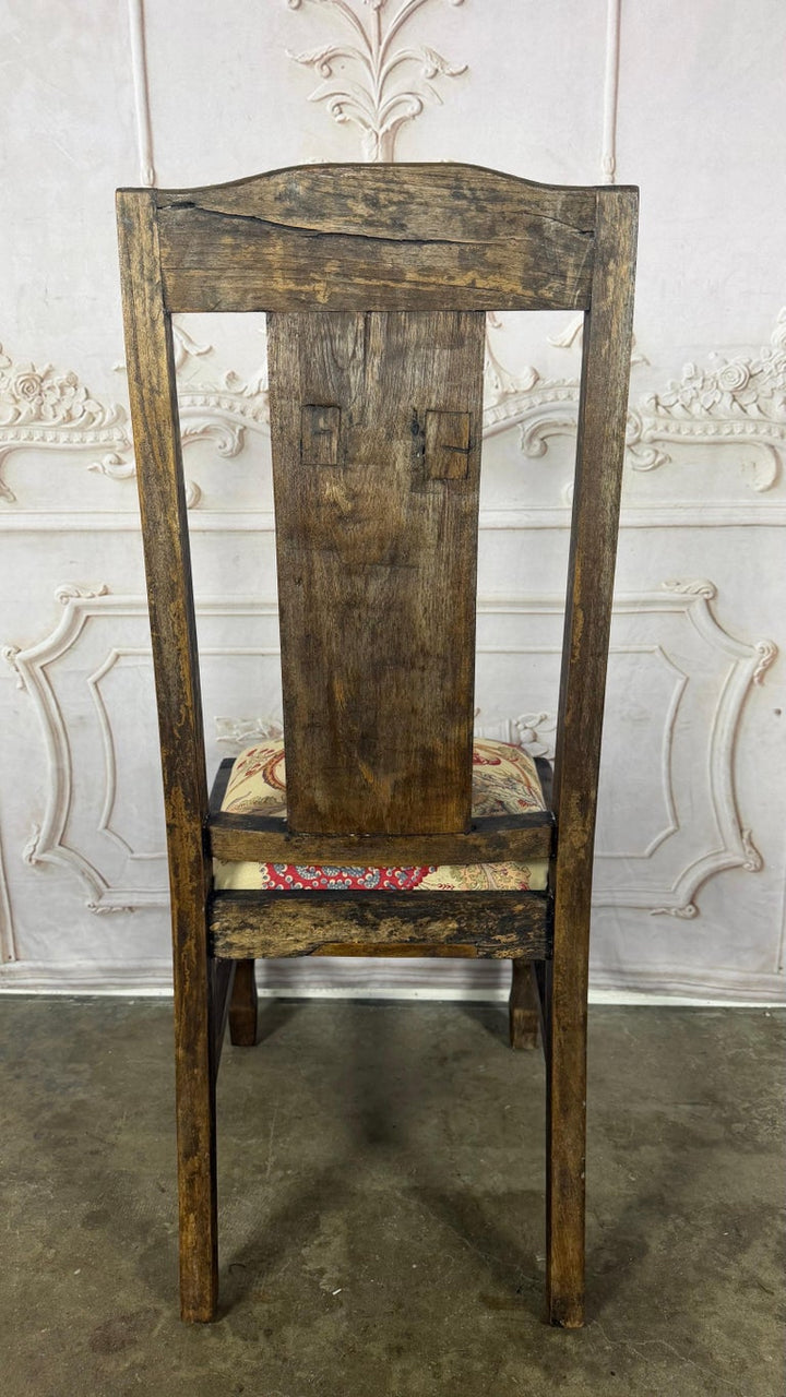 Set of 8 Rustic English Arts &amp; Crafts Dining Chairs