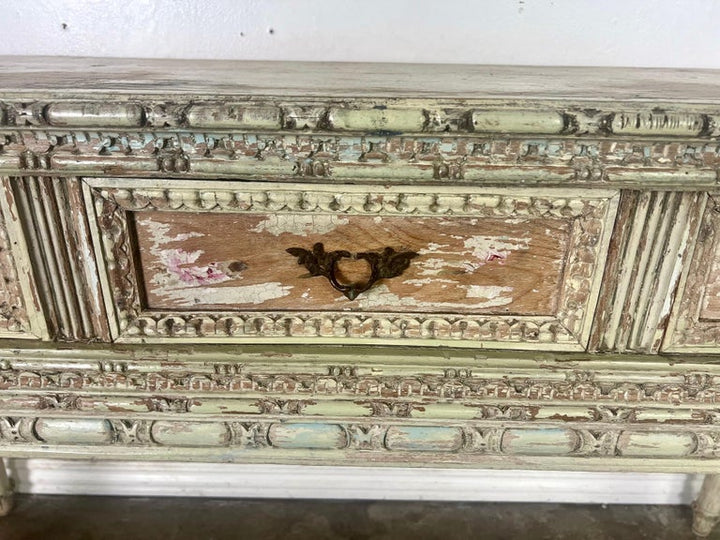 French Louis XVI Style Painted Console