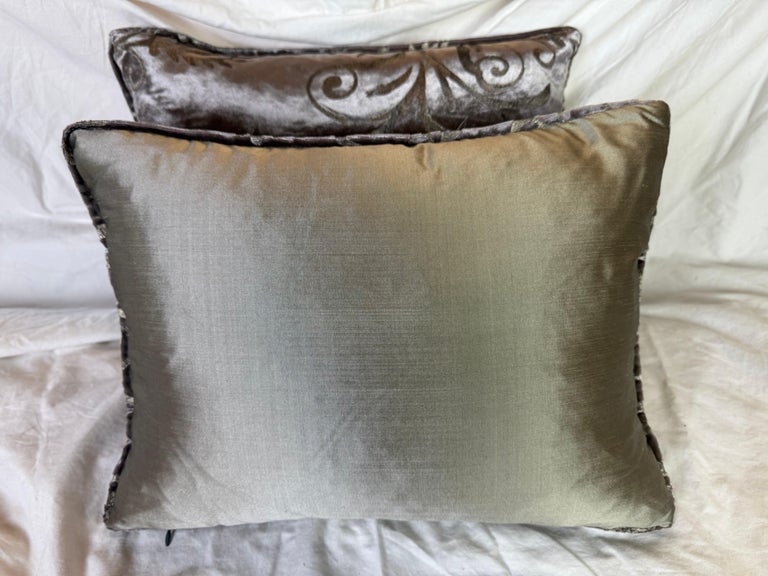 Pair of Custom Nomi Stenciled Pillows