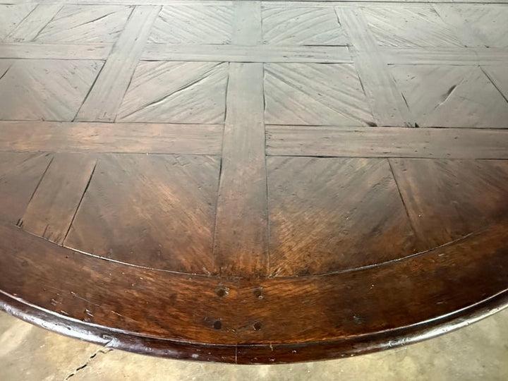 Monumental French Oak Farmhouse Extending Dining Table