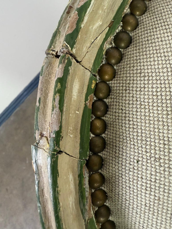French Louis XV Style Tufted Chaise Lounge