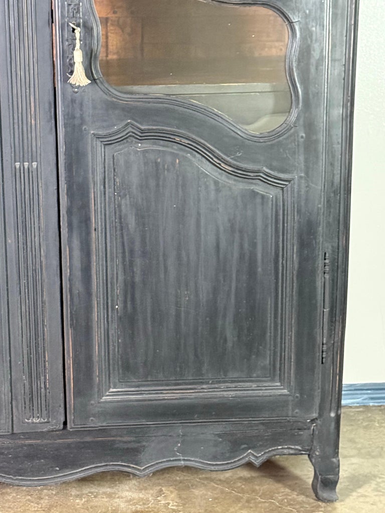 19th C. Napoleon III Painted Armoire