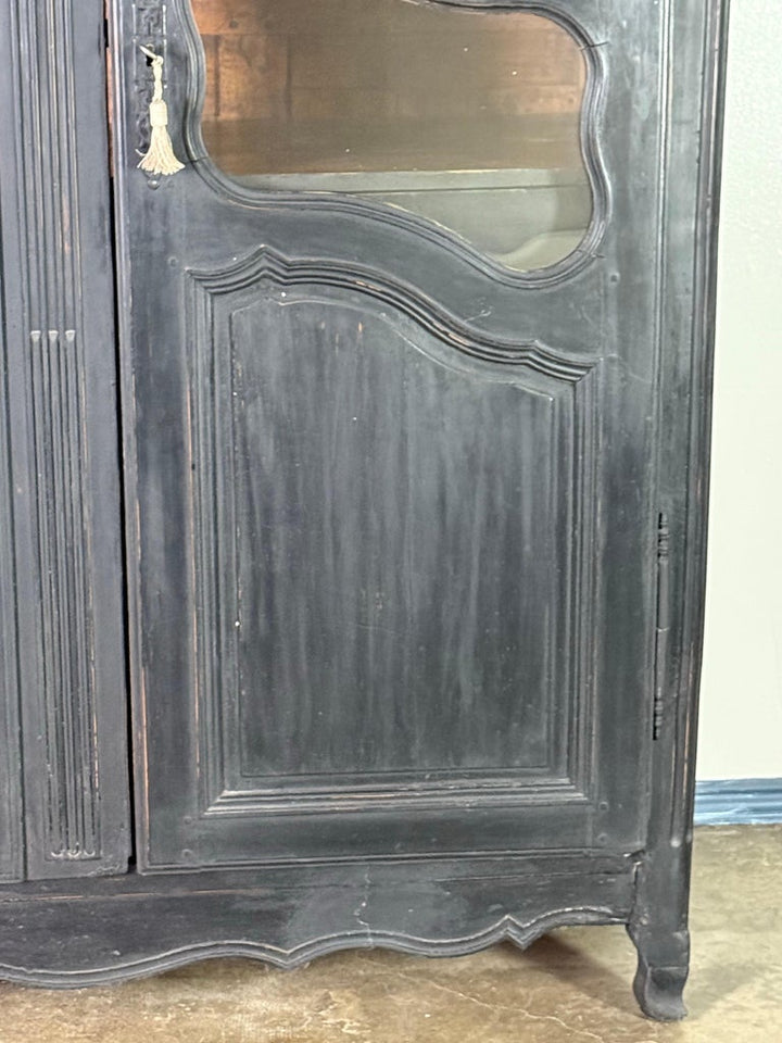 19th C. Napoleon III Painted Armoire