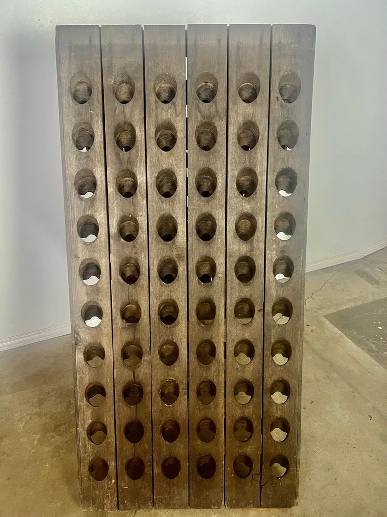 19th century French Oak Wine Rack