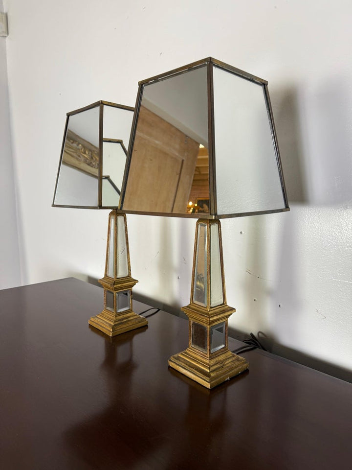 Pair of Hollywood Regency Style Lamps C. 1960