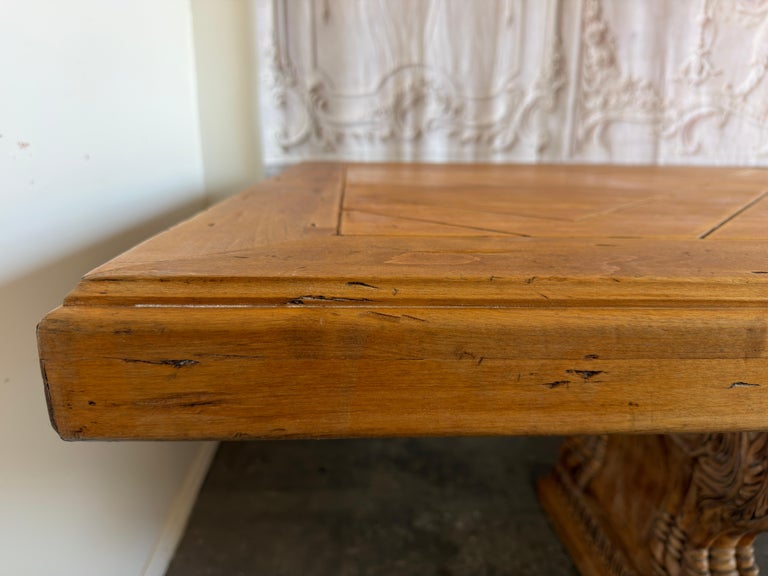Italian Tuscan Revival Extendable Dining Table