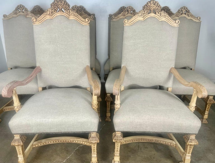 Set of Ten 19th C. Italian Dining Chairs