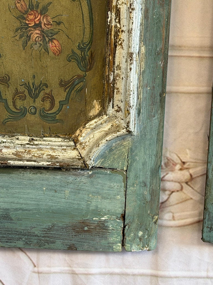 Pair of 19th C. Italian Venetian Baroque Boiserie Doors