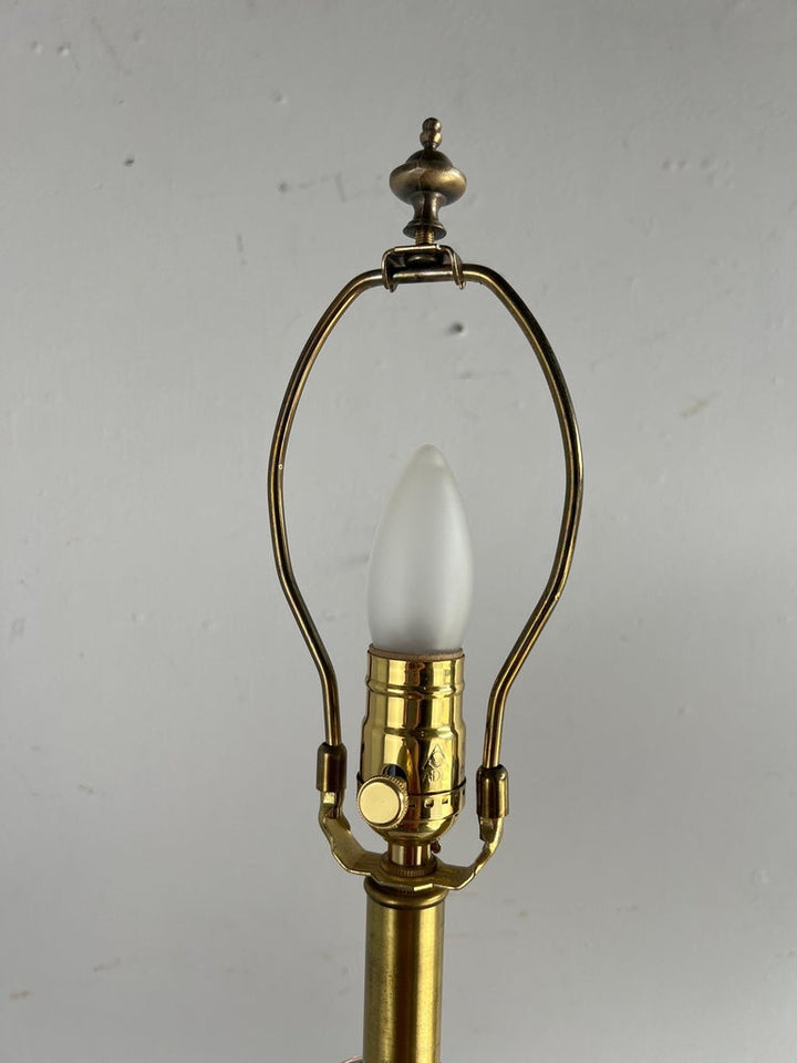 Pair of Vintage Murano Lamps w/ Parchment Shades