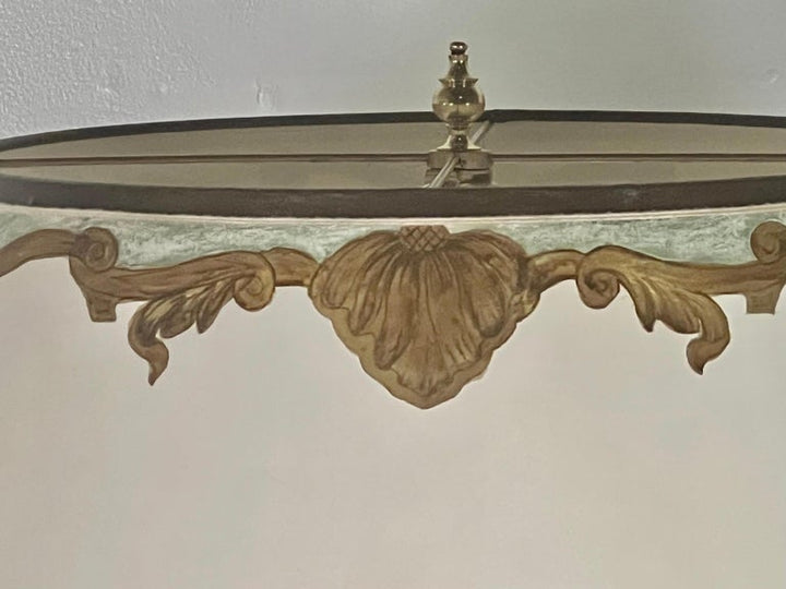 Pair of Italian Borghese Lamps with Parchment Shades