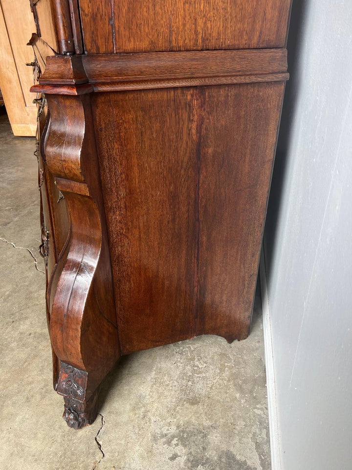 18th C. Mahogany Dutch Cabinet