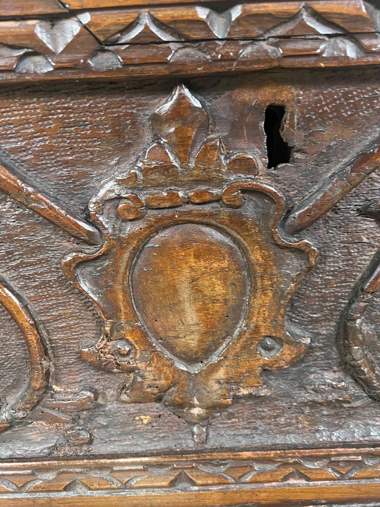 Early 19th C. Italian Carved Walnut Chest