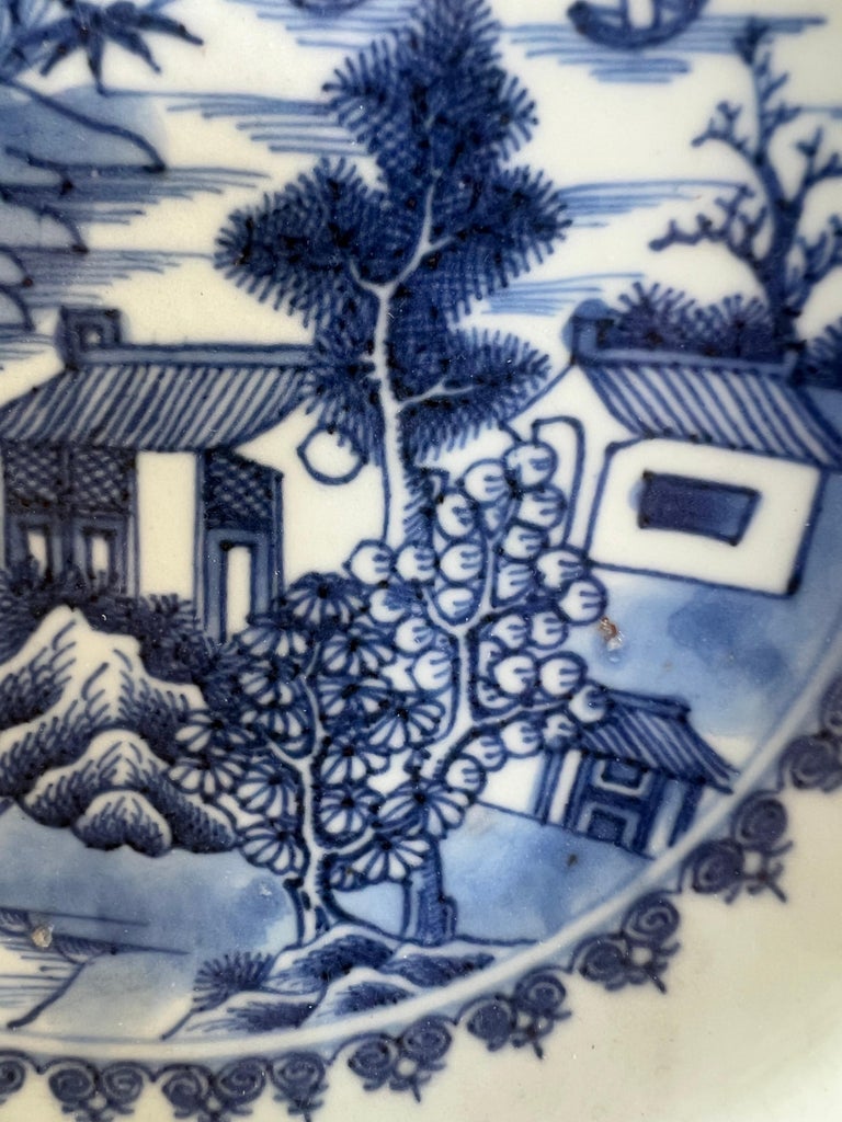 18th C. Blue & White Chinese Export Plate