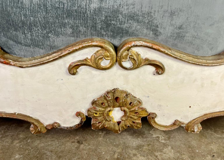 19th C. French Painted and Parcel Gilt Daybed