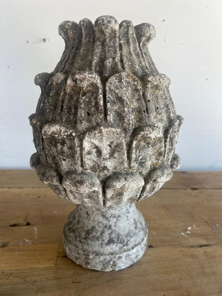 Pair of 19th C. Italian Stone Artichokes