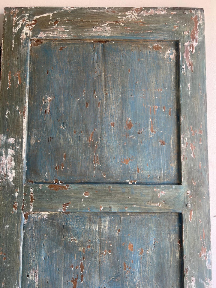 Pair of French Provincial Painted & Parcel Gilt Doors, C. 1900's