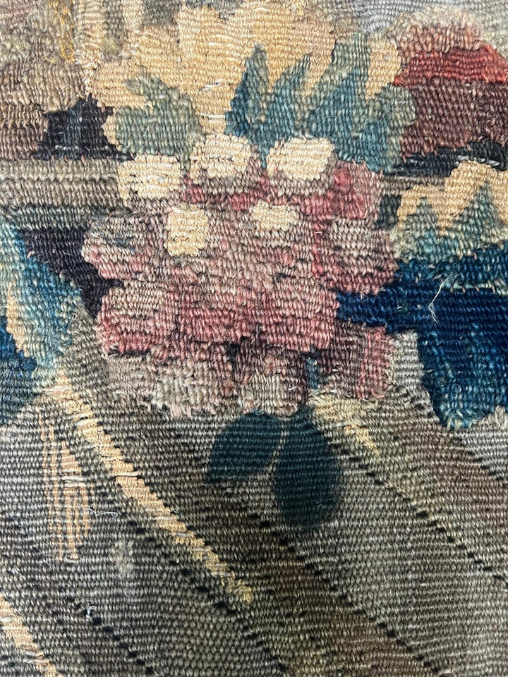 Pair of 18th C. French Tapestry Panels with Cherubs