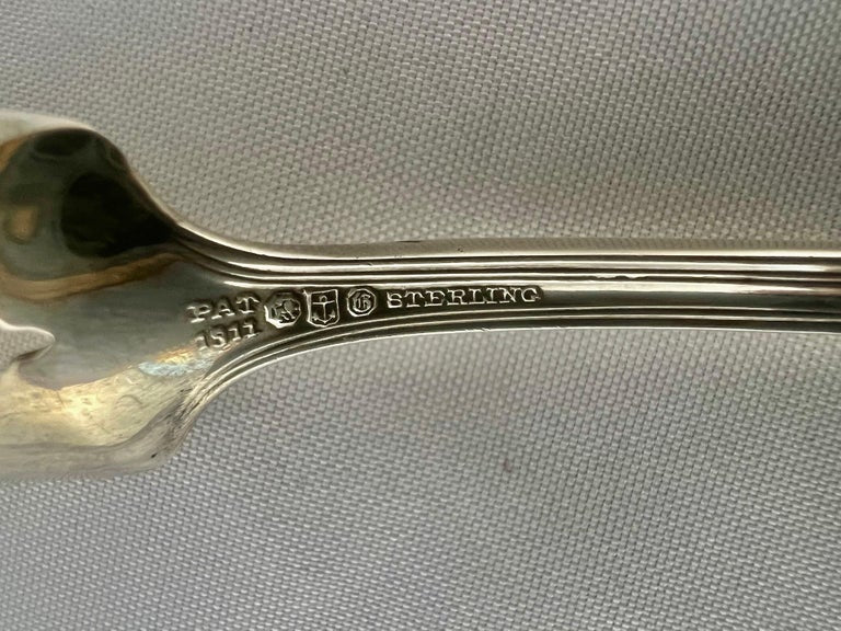 English Sterling Silver Serving Spoon