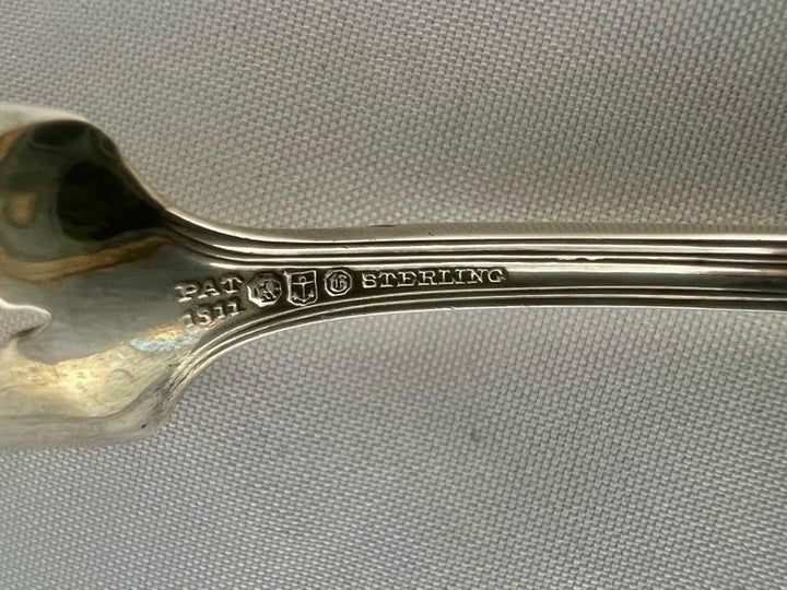 English Sterling Silver Serving Spoon