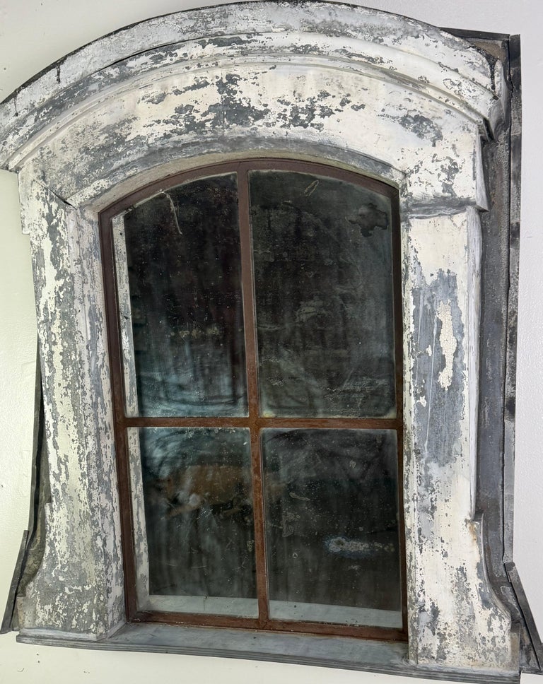 19th C. French Architectural Dormer Mirror