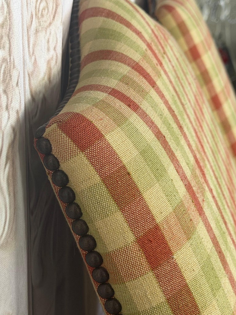Pair of French Country Style Lounge Chairs w/ Ottomans