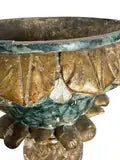 Pair of 19th Century Italian Polychrome Urns