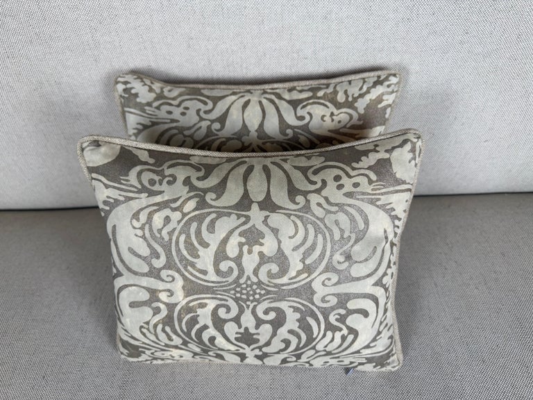 Pair of Petite Fortuny Venetian Textile Pillows