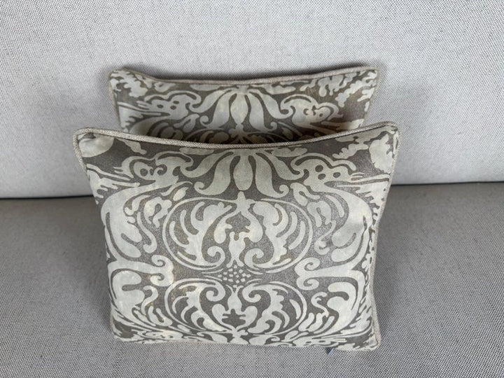 Pair of Petite Fortuny Venetian Textile Pillows