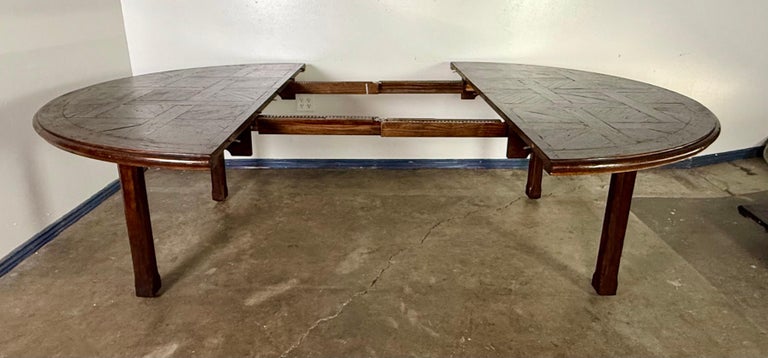Monumental French Oak Farmhouse Extending Dining Table