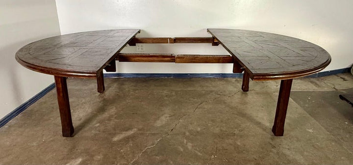 Monumental French Oak Farmhouse Extending Dining Table