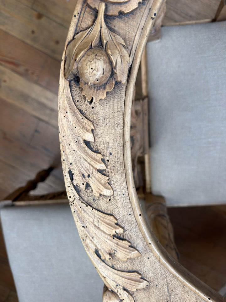 19th Century Italian Renaissance Venetian Tête-à-Tête Courting Bench w/ Cherubs