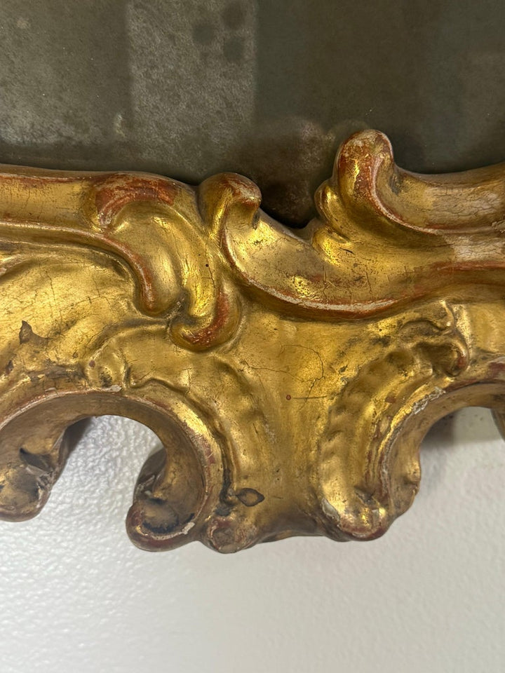 Pair of Italian Rococo Revival Giltwood Mirrors, Circa 1850–1870