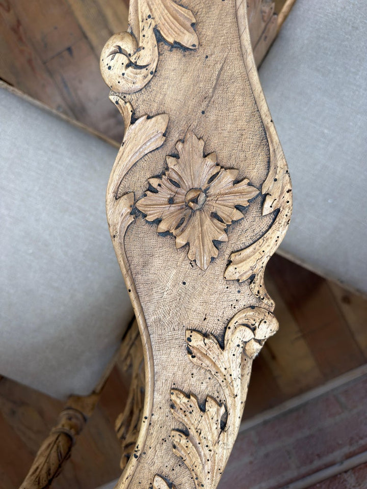 19th Century Italian Renaissance Venetian Tête-à-Tête Courting Bench w/ Cherubs