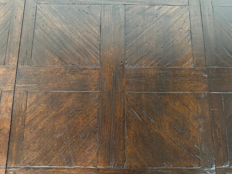 Monumental French Oak Farmhouse Extending Dining Table