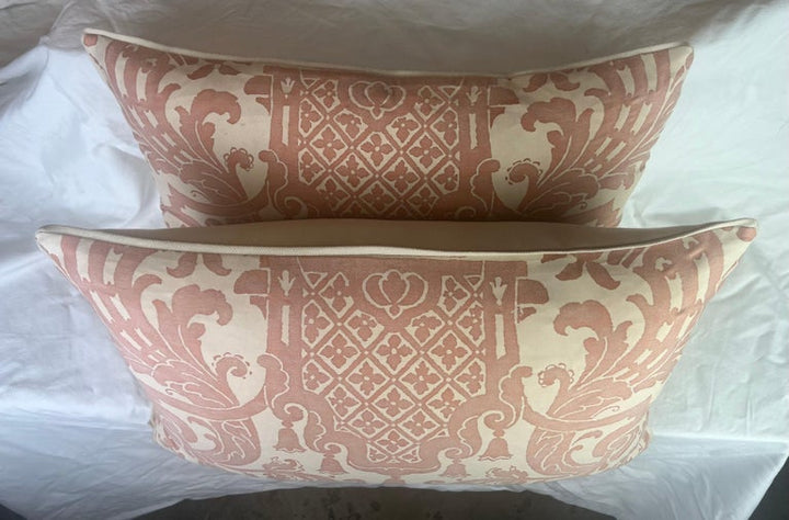 Pair of Carnavalet Patterned Fortuny Pillows