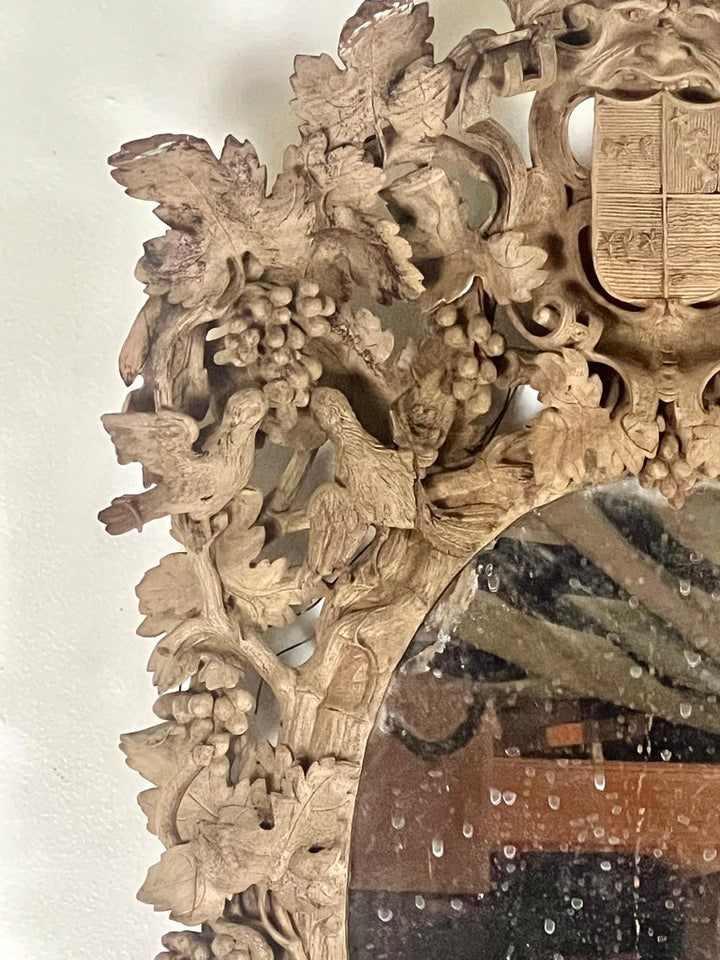 18th Century German Carved Mirror