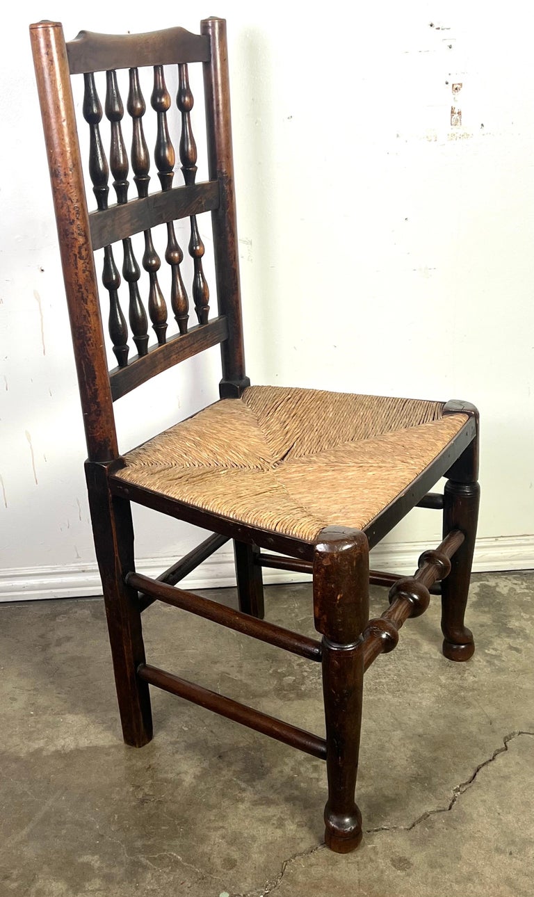 Set of Eight 19th C. English Country Dining Chairs