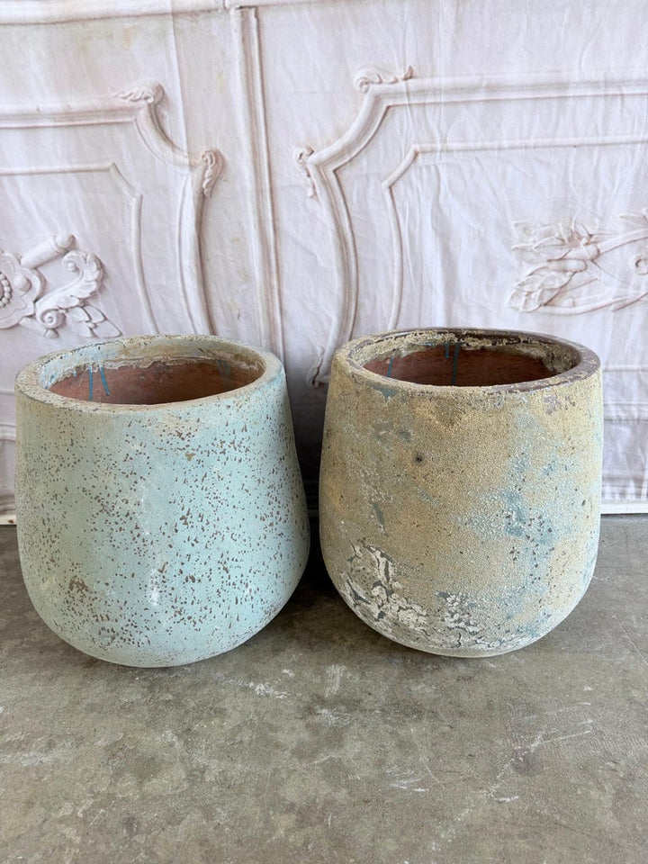 Pair of Monumental 20th Century Terra Cotta Garden Urns