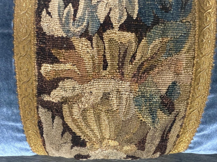 Pair of Pillows with 18th Century French Tapestry Panels by Melissa Levinson