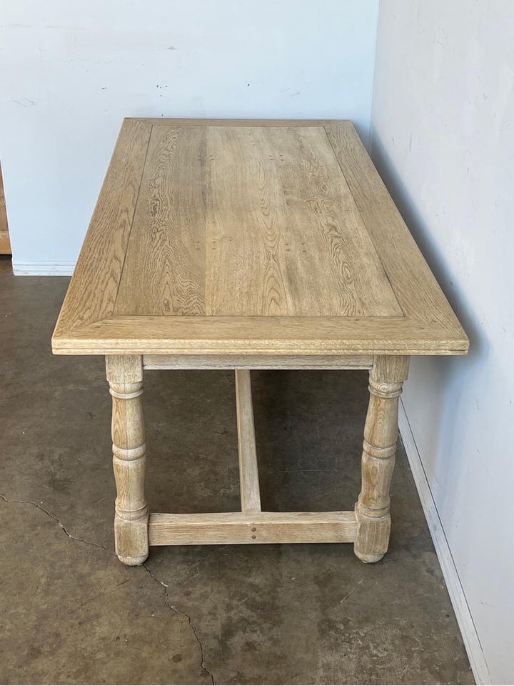 Spanish Dining Table W/ Coordinating Carved Benches C. 1930's